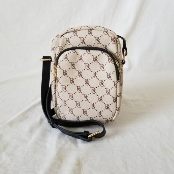 NWT! Bostanten Brown/Beige Cell Purse/Crossbody/Shoulder Bag with Adjust. Strap - Picture 12 of 13